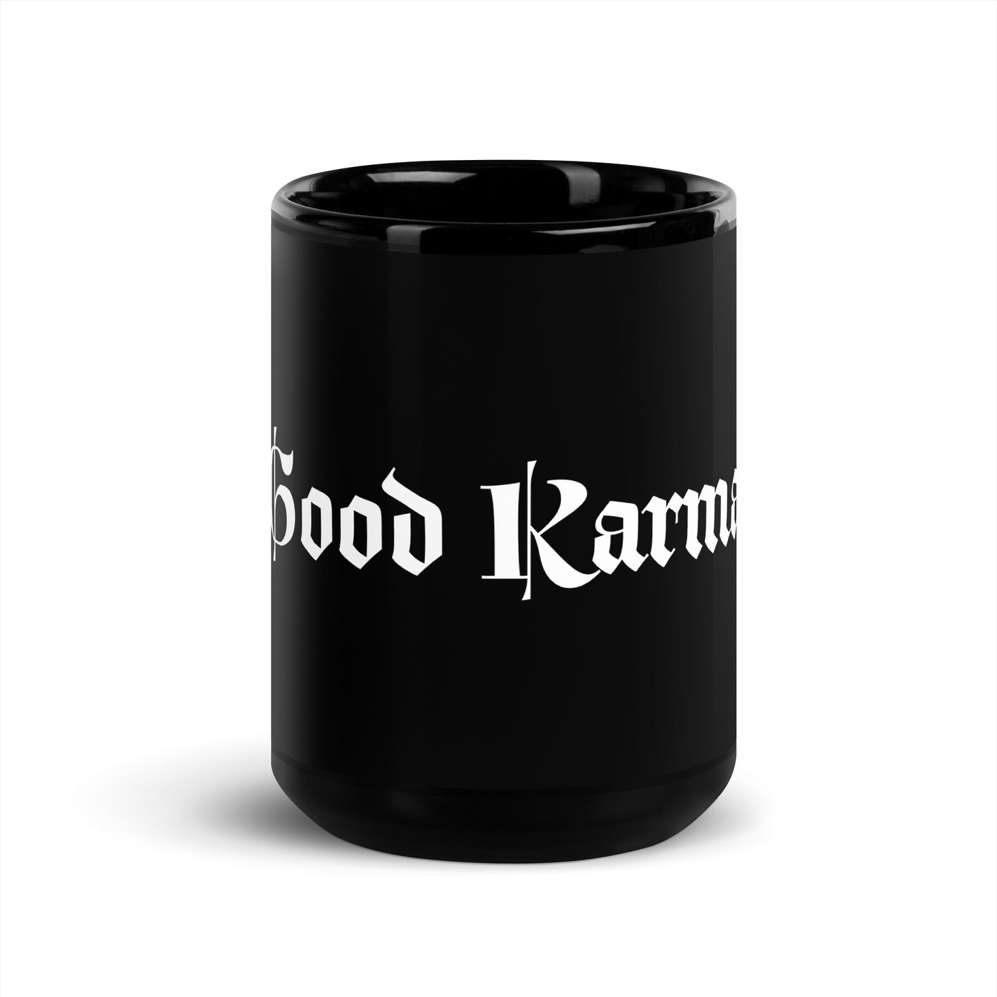 Good Karma Black Glossy Mug