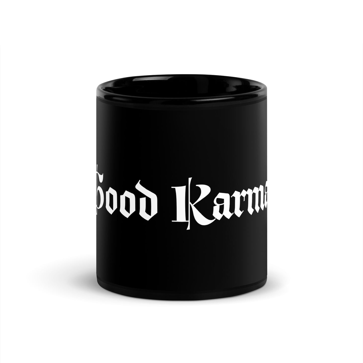 Good Karma Black Glossy Mug