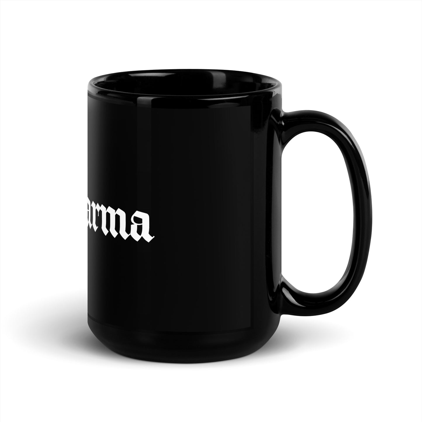 Good Karma Black Glossy Mug