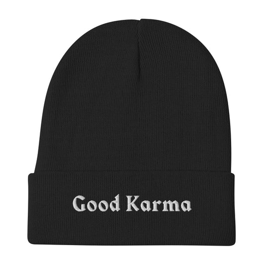Good Karma Embroidered Beanie